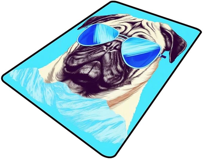 Runner Rug A Puppy in Sunglasses by Snarena