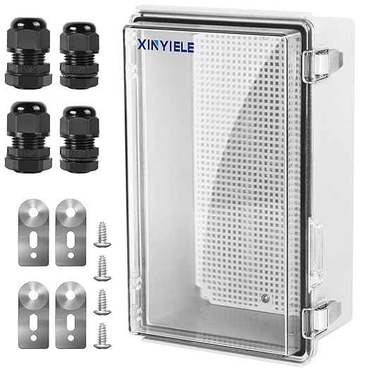Waterproof Outdoor Project ABS Plastic Junction Box IP67 Weatherproof Dustproof by XINYIELE