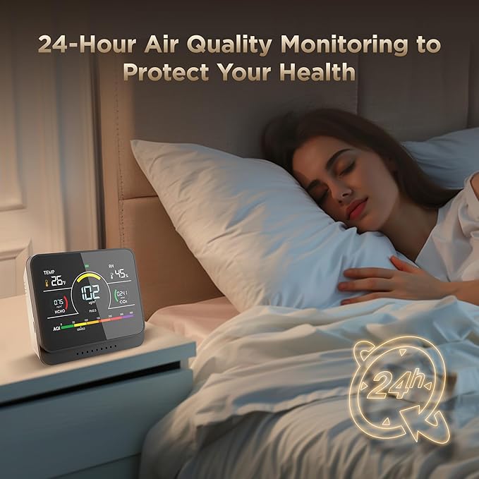 Xoopon Professional 13-in-1 Indoor Air Quality Monitor 6AQI - Image 3
