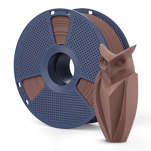 Real Wood Fiber PLA Filament 1.75mm, Natural Matte Texture, 1kg SUNLU 3D by YOOPAI