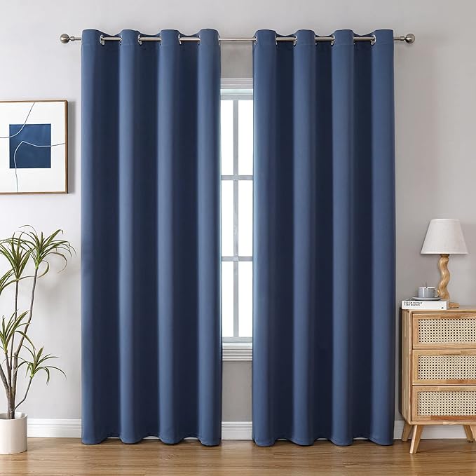 ChrisDowa Blackout Curtains 102 Inches Long 2 Panels Set by ChrisDowa