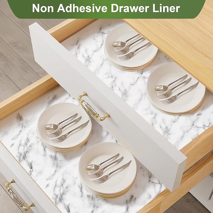 Moriah Shelf Liner Non Adhesive, Kitchen Drawer Liner Non Slip Waterproof - Image 5