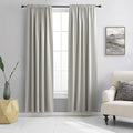 DONREN Light Gray Blackout Curtains by DONREN