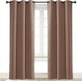 NICETOWN Curtain Blackout Drape Panel, Single Panel, 34 x 84 inch, Cappuccino by NICETOWN