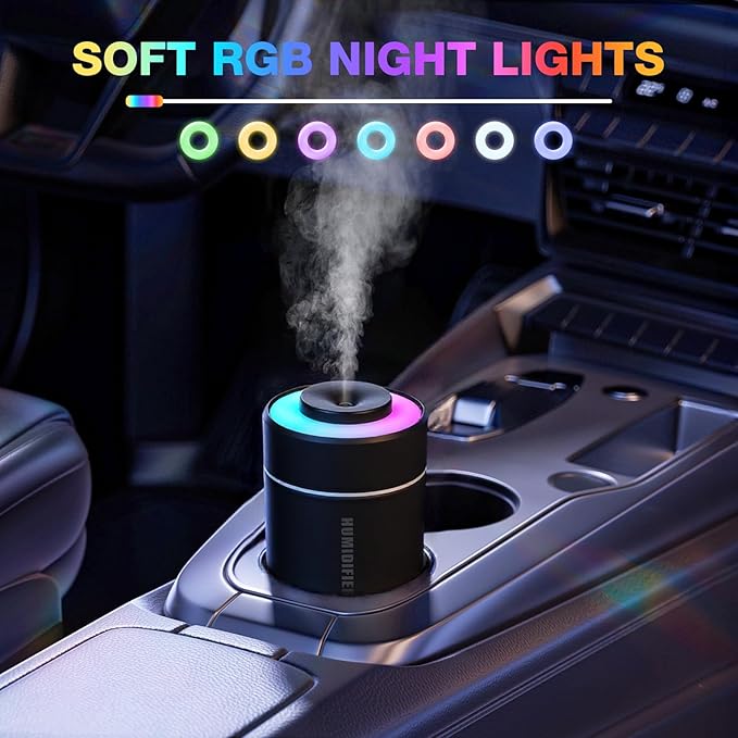 Portable Mini Humidifier, 180ml USB Cool Mist Small Humidifiers - Image 2