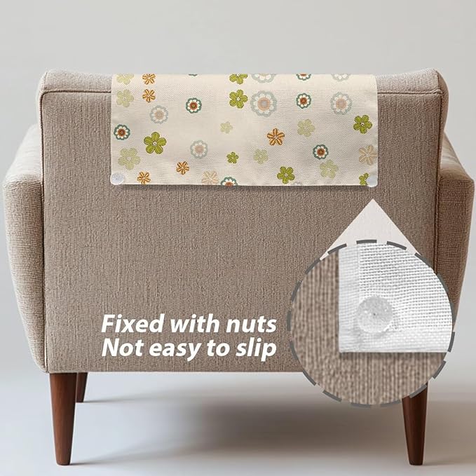 Headrest Cover for Sofa Washable Fabric Headrest Dust Covers for Couch Anti-Oil - Image 5