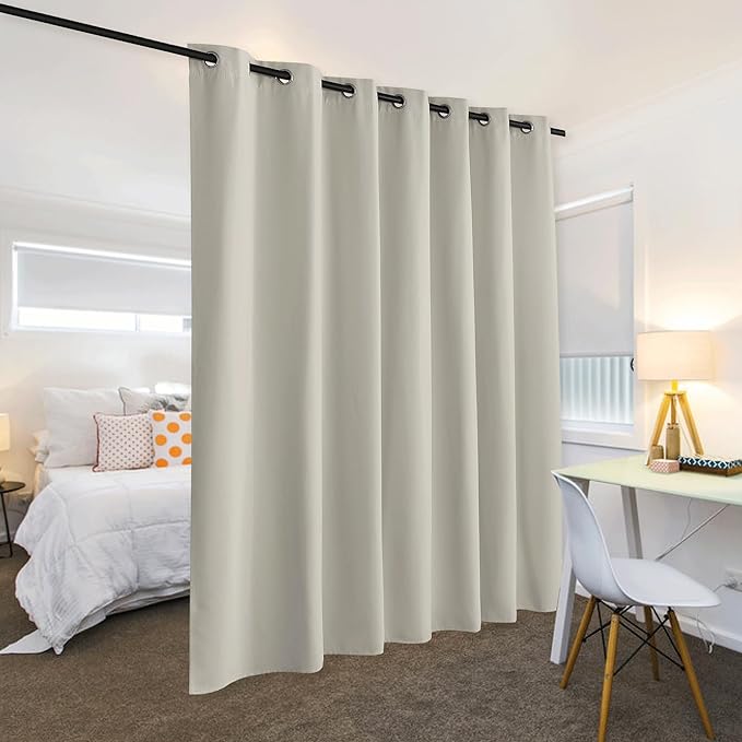 RYB HOME Privacy Curtain for Sliding Glass Door, Light Block Noise Reduce - Image 4