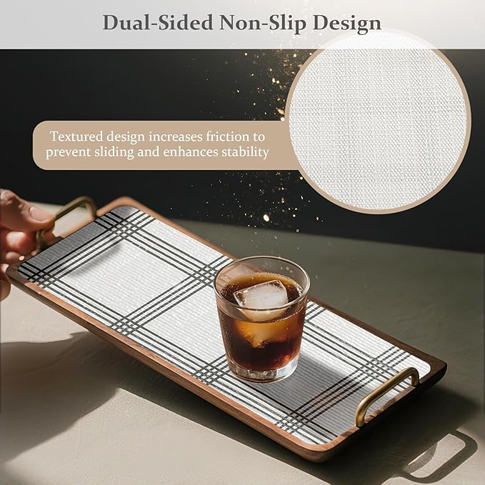 FINNEZ Drawer and Shelf Liner for Kitchen Cabinet Non Adhesive Non Slip 17in x - Image 2