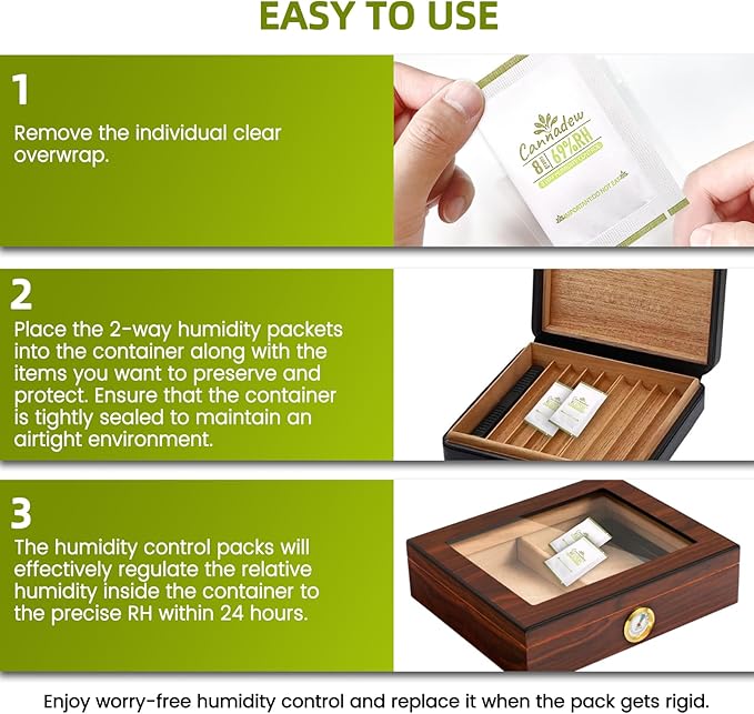 69% RH, 8g Cannadew Humidity Packs Two-Way Humidity Control Pack – Moisture - Image 7