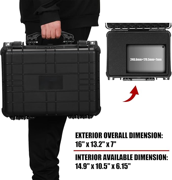Mayouko 16" Waterproof Plastic Toolbox - Image 5