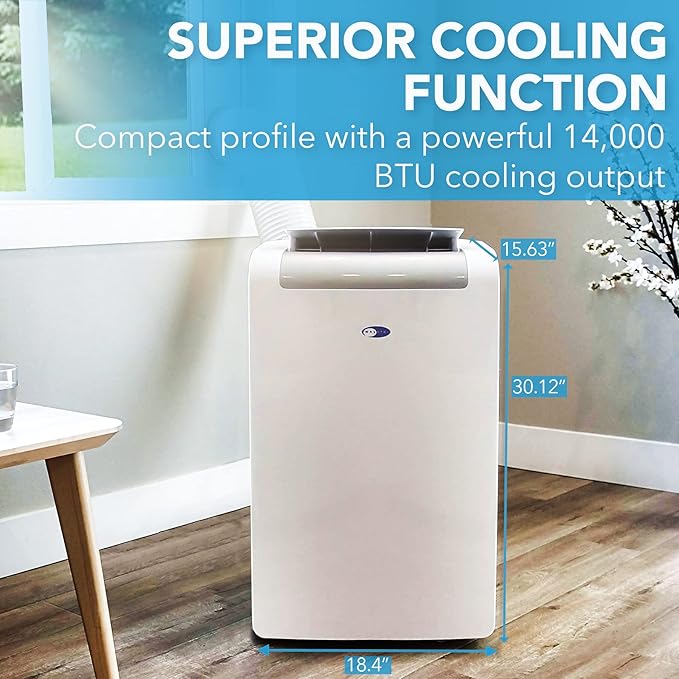 Whynter ARC-148MHP 14, 000 BTU Portable Air Conditioner and 10, 000 BTU - Image 3