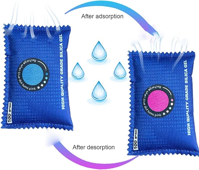 100g Desiccant Bag, Closet Dehumidifier Bags, Silica Gel Desiccant Moisture - Image 3