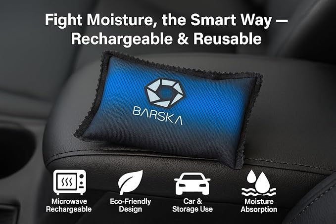 BARSKA 150g Rechargeable Desiccant Dehumidifiers – 2-Pack Reusable Moisture - Image 2