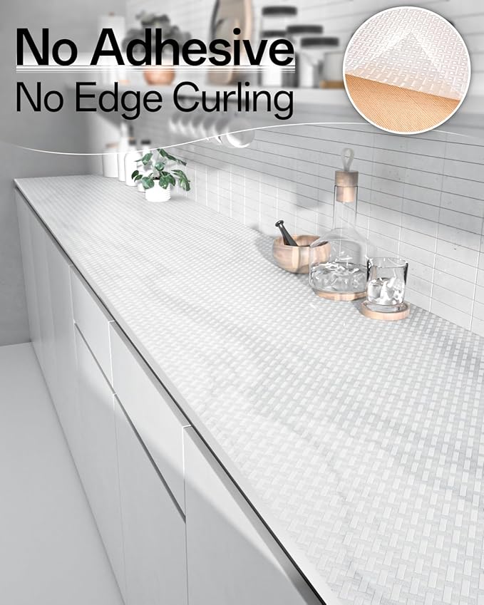 Shelf and Drawer Liner for Kitchen Cabinet, Non-Adhesive 24in x 240in - Image 4