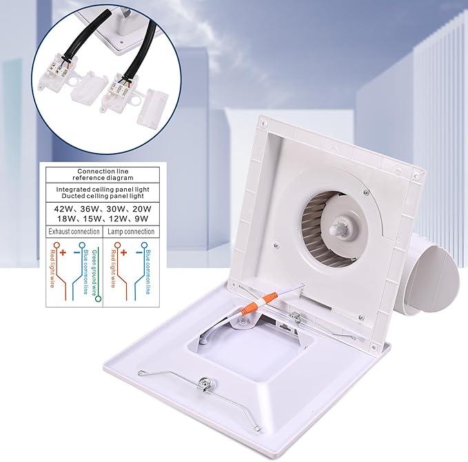 FEITON Square Bathroom Exhaust Fan - Image 3