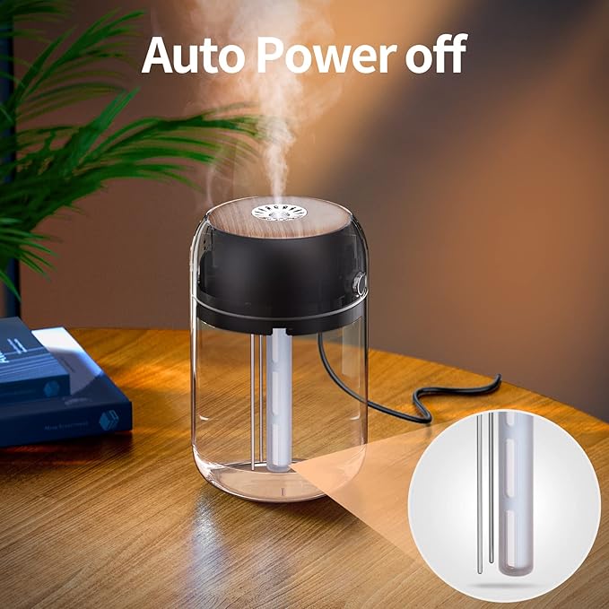 SmartDevil Portable Mini Humidifier, 500ml Desk Plant Humidifier, USB Personal - Image 5