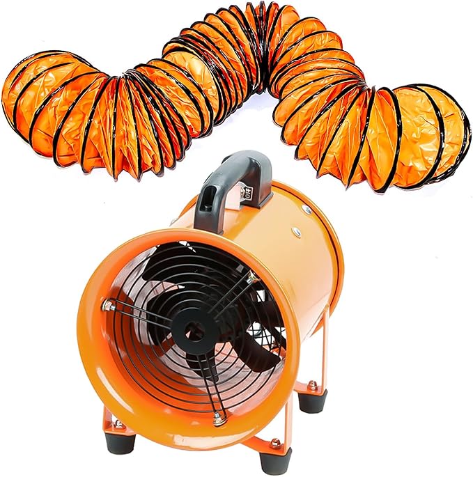 8-Inch High-Velocity Portable Utility Blower Fan, Industrial Exhaust Fan by Unknown