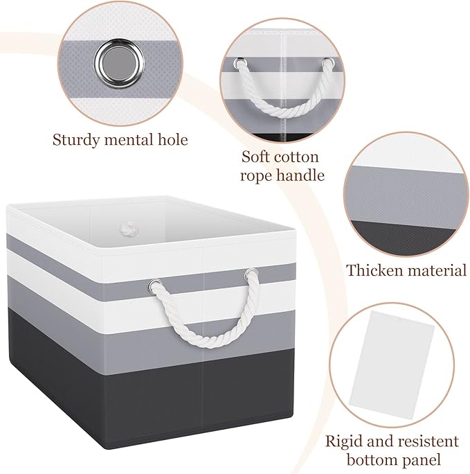 Storage Bin, Collapsible Storage Basket - Image 3