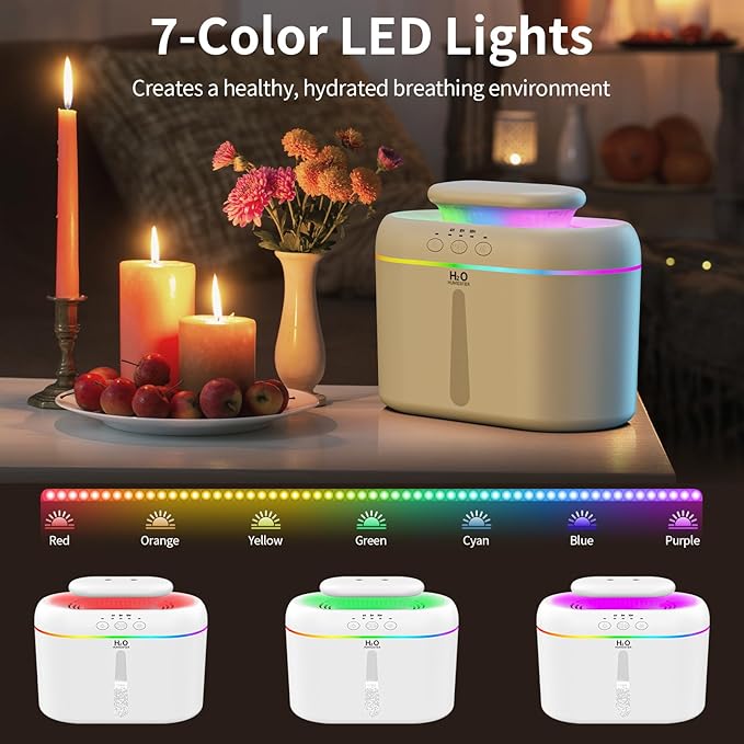 2L humidifiers for bedroom humidifier Home Ultra-Quiet 28 dB Quiet Supersized - Image 7