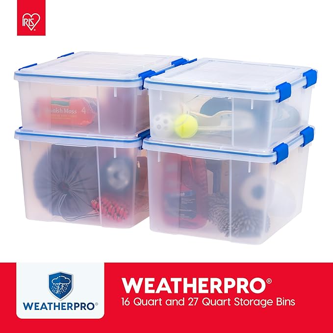 IRIS USA WeatherPro 16 Qt Storage Bins - Image 8