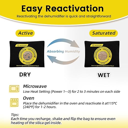 500g Reusable Molecular Sieve Desiccant Packs – Rechargeable Dehumidifier - Image 5