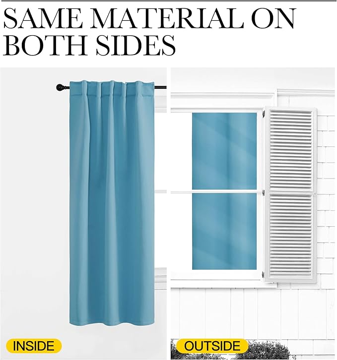 NICETOWN Bedroom Blackout Curtain Panels - Image 6