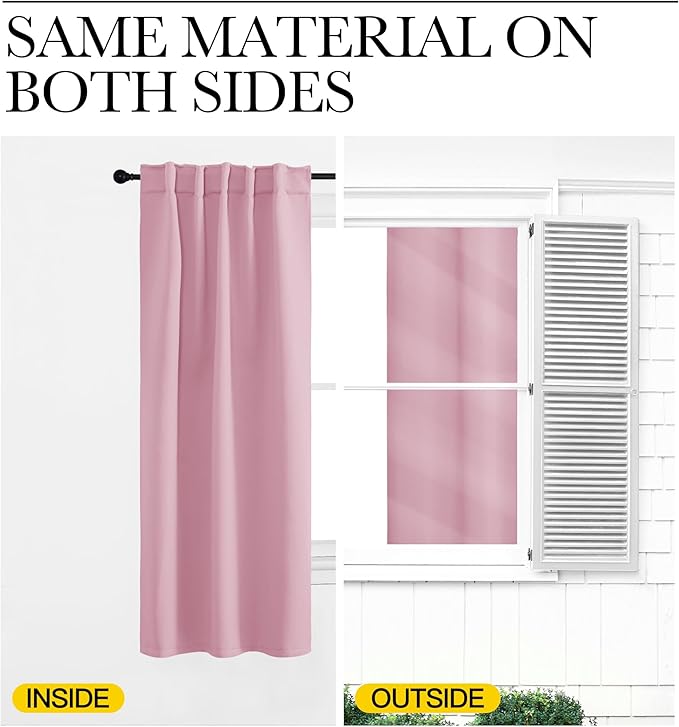 NICETOWN Light Reducing Curtain Panels Window Draperies - Image 6