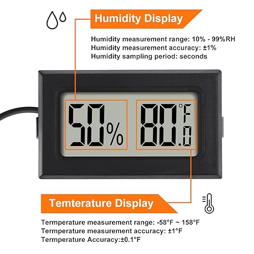 10Pcs Mini Digital Thermometer Hygrometer Gauge Indoor - Image 3