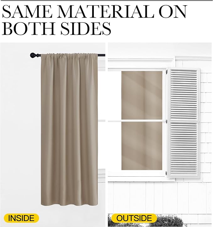 NICETOWN RV Blackout Curtains for Camper Windows, Short Blackout Curtains & - Image 5