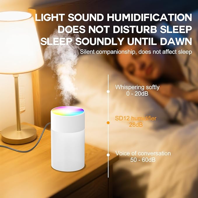 Portable Small Humidifier, USB Personal Desktop Humidifier - Image 4