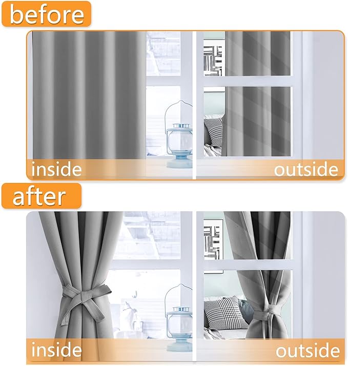 Hiasan RV Blackout Curtains for Bedroom, 52 x 30 Inches Long - Image 5
