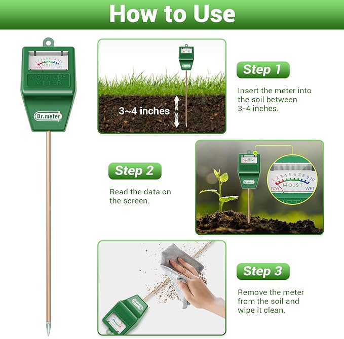 Soil Moisture Meter, 2 Packs Soil Test Kit - Image 3