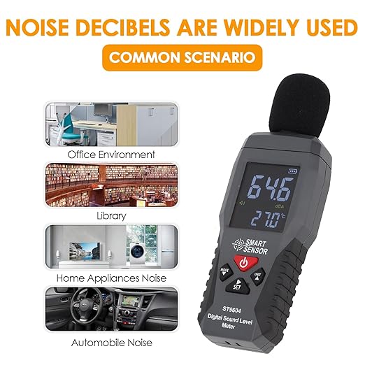 Digital Sound Level Meter Decibel Meter 30-130dBA Noise Measurement Device - Image 3