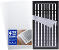 4 Pack PET Vent Covers with Nano Adhesive, Ceiling Vents and Air Registers by CreateAColorfulLife