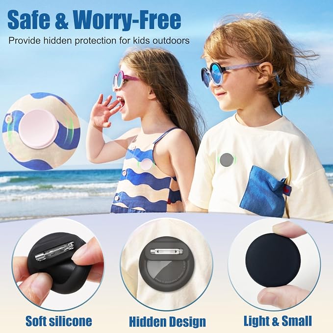 for AirTag Holder 8 Pack for Kids Hidden, Hidden Discreet Toddler Tracker - Image 5