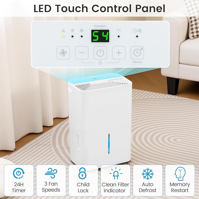 DORTALA 65 Pints Energy Star Dehumidifier - Image 4
