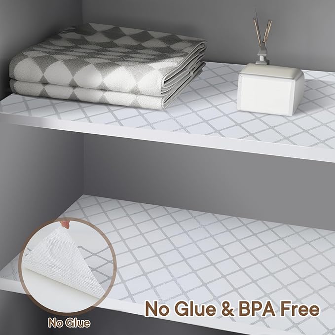Shelf and Drawer Liner for Kitchen Cabinets Non-Adhesive, Strong Grip Non-Slip - Image 6