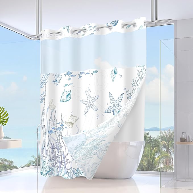Stall No Hook Shower Curtain - Image 2