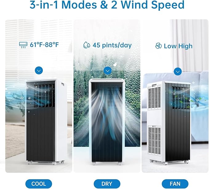 2024 New Upate 8000BTU Portable Air Conditioner, Portable AC Unit - Image 4