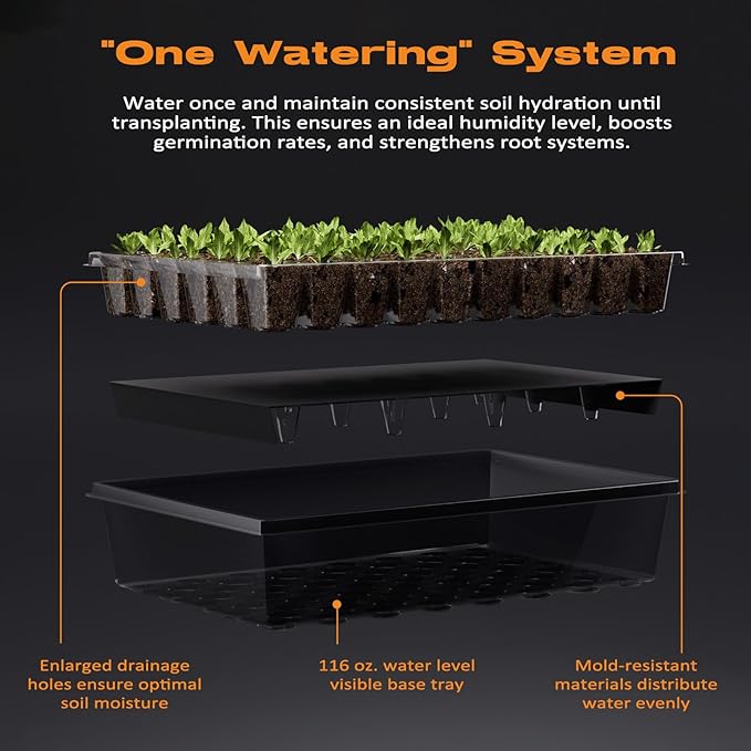 60-Cell Self-Watering Seed Starter Tray - Image 3