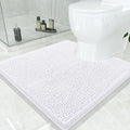 Smiry Luxury Chenille Toilet Rugs U-Shaped 24x24, Soft Absorbent Non-Slip by Smiry