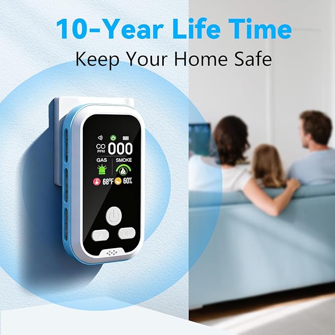 6-in-1 Carbon Monoxide Detector 2 Pack Combo - Image 6