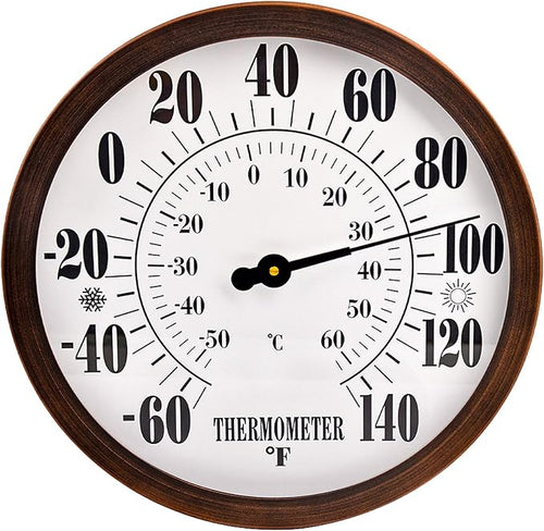 12" Large Outdoor Thermometer by Lirches