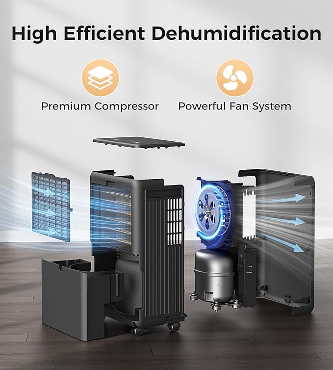 2000 Sq.Ft Dehumidifier for Basement, 30 Pints Dehumidifiers for Home - Image 3