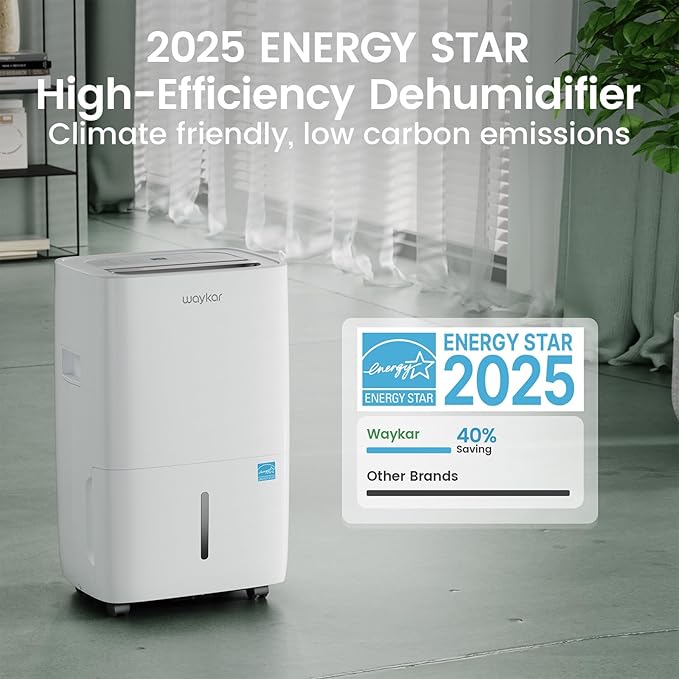 Waykar 80 Pints 2025 Energy Star Dehumidifier - Image 9