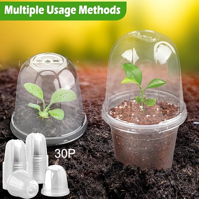 6 Inch Clear Humidity Dome, Reusable Transparent Grow Dome Cover - Image 6