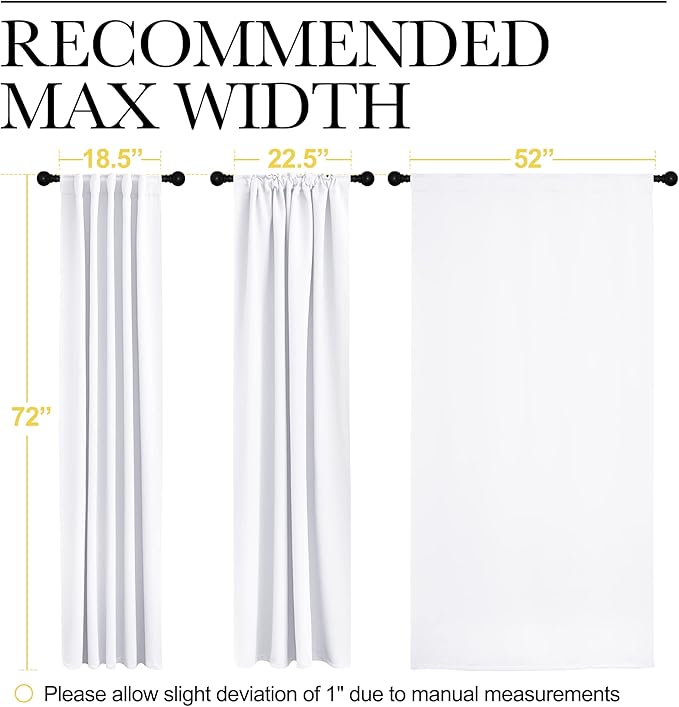 NICETOWN 50% Blackout Curtain Panels - Image 8