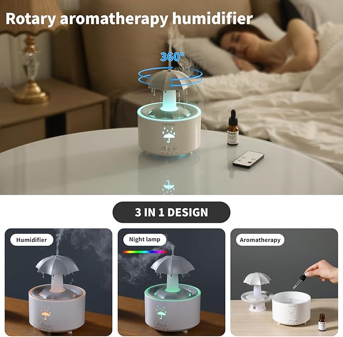 Humidifiers for Bedroom, Aromatherapy Essential Oils Diffuser, Quiet Ultrasonic - Image 2