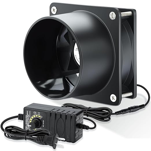 Wathai 80mm 12V DC Axial Exhaust Fan Small Fume Extractor - Image 7