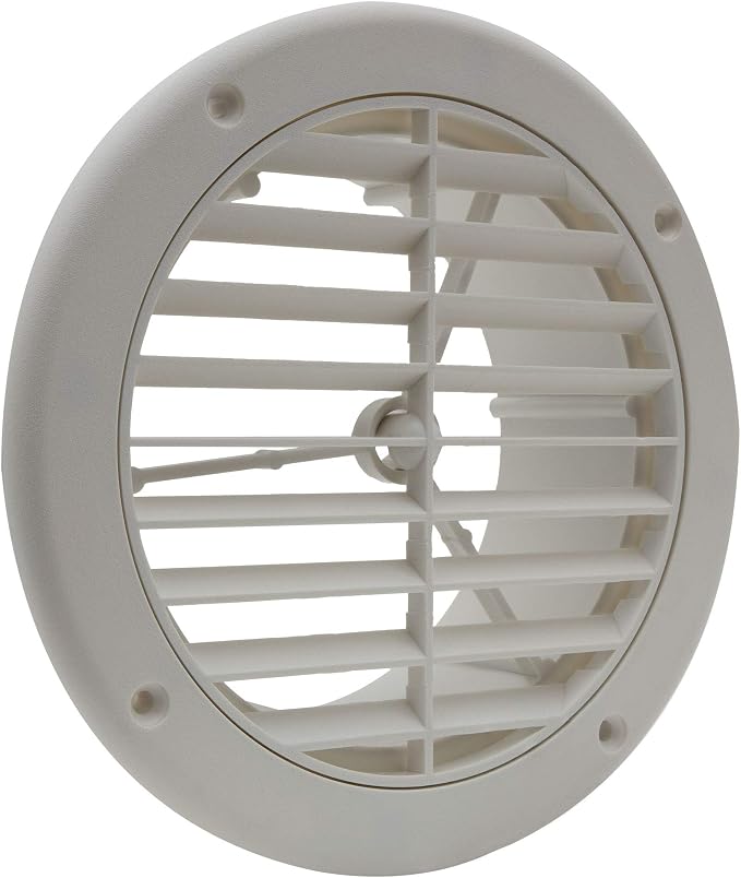 RecPro RV AC Vent 5" Side Vent | Optional Charcoal Filter | White | Camper AC by RecPro